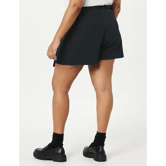 NWT The Drop Black Kamila A-Line Mini Skort - Size 2X - Picture 2 of 12